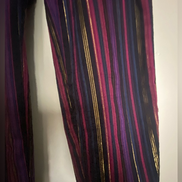 Marine Layer Women’s XS Purple, pink, gold striped pants - Picture 2 of 8